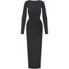 Convient à tout le monde Robe longue à dos nu pour femme Robes femme Agate Onyx DS-DRS-6908W-ONX