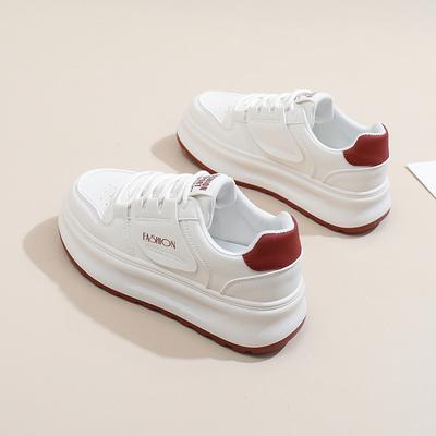 2025 nieuwe lente populaire casual schoenen high-end dikke zool witte schoenen dames veelzijdige niche board schoenen dames XY868