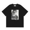 Digital Print MM6 Cotton T-Shirt Men Women Short Sleeve Casual Top 230g