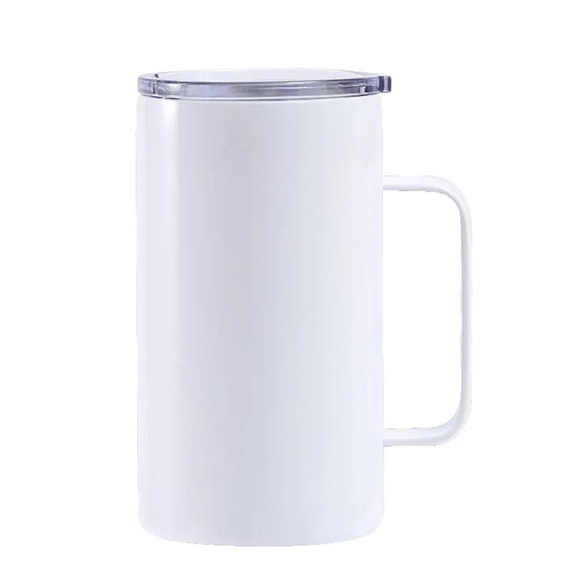 Sublimation Blank Straight Cup Stainless Steel Water Bottles Tumbler Coffee Mug Cup Vacuum Flasks DIY Insulated Thermos 6OZ-30OZ