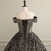 Cross-border Shiny Pitaya Puffy Skirt Wedding & Evening Gown