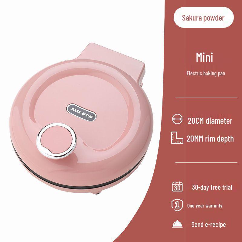 Aux Electric Griddle: Compact Double-Sided Sandwich & Pancake Maker for Home Use