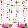 New Paper Circle Garland Banner Round Dots Colorful Colorful Dot Garland Hanging Party Garland Wedding Decorations