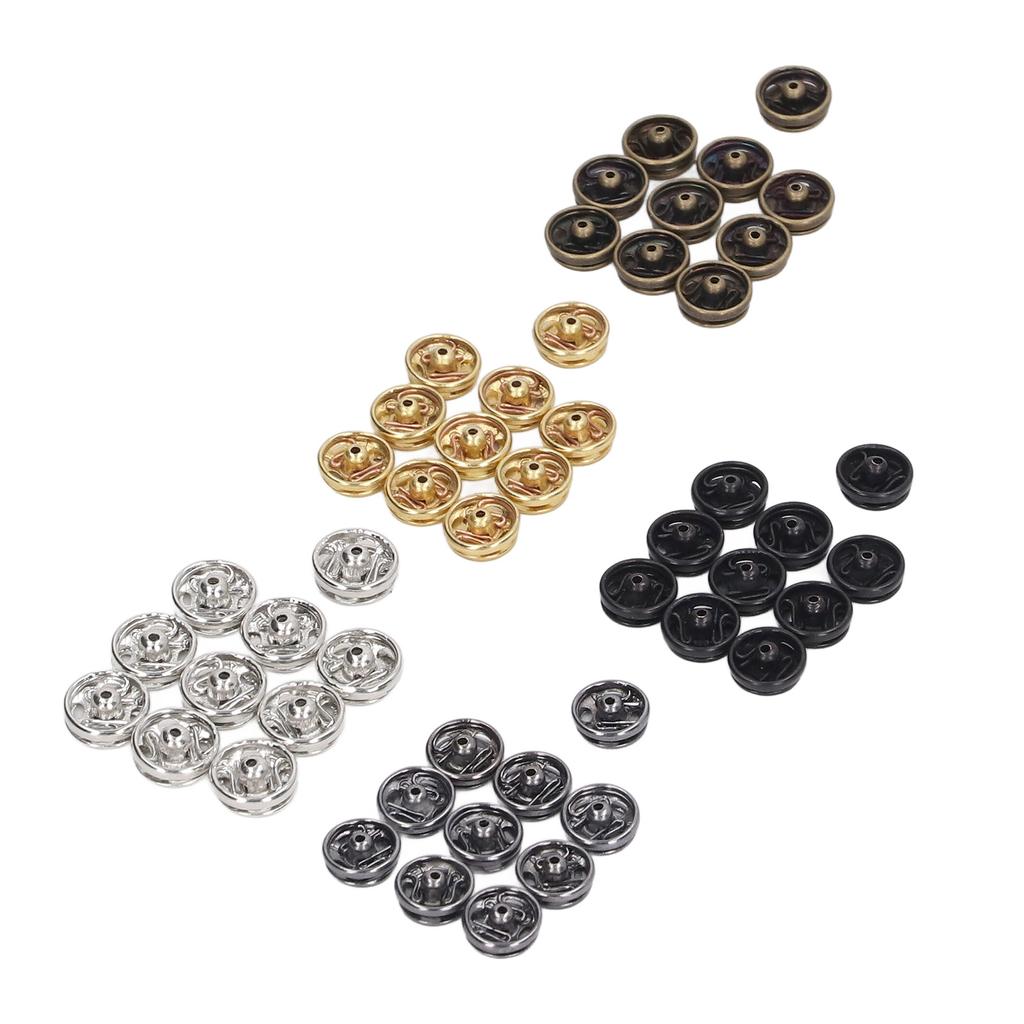 100pcs 5mm Mini Snap Buttons Fasteners 5 Colors Rust Prevention Light Weight Miniature Snap Buttons Doll for Women Men