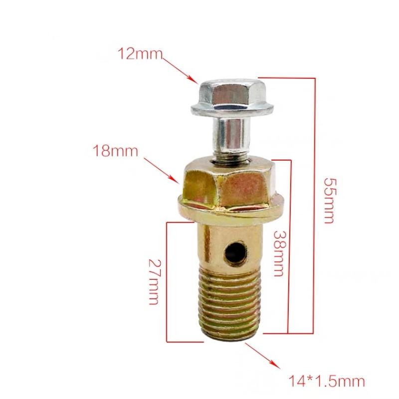 5pz Vite Valvola di Ritorno Olio 4102 Motore Diesel Vite Cava M8x14 Pressione di Scarico Uguale Valvola di Doppio Ritorno