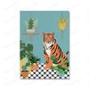 Tropical Plant Tiger Wall Art Canvas Painting  Animal Flamingo Posters And Prints Wall Pictures For Living Room Boho Home Decor No Frame