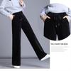 Winter Corduroy Plus Size Plus Velvet Thick Warm Wide-leg Pants Women's Corduroy Pants Drape Casual Pants Are Thin and Fashionable
