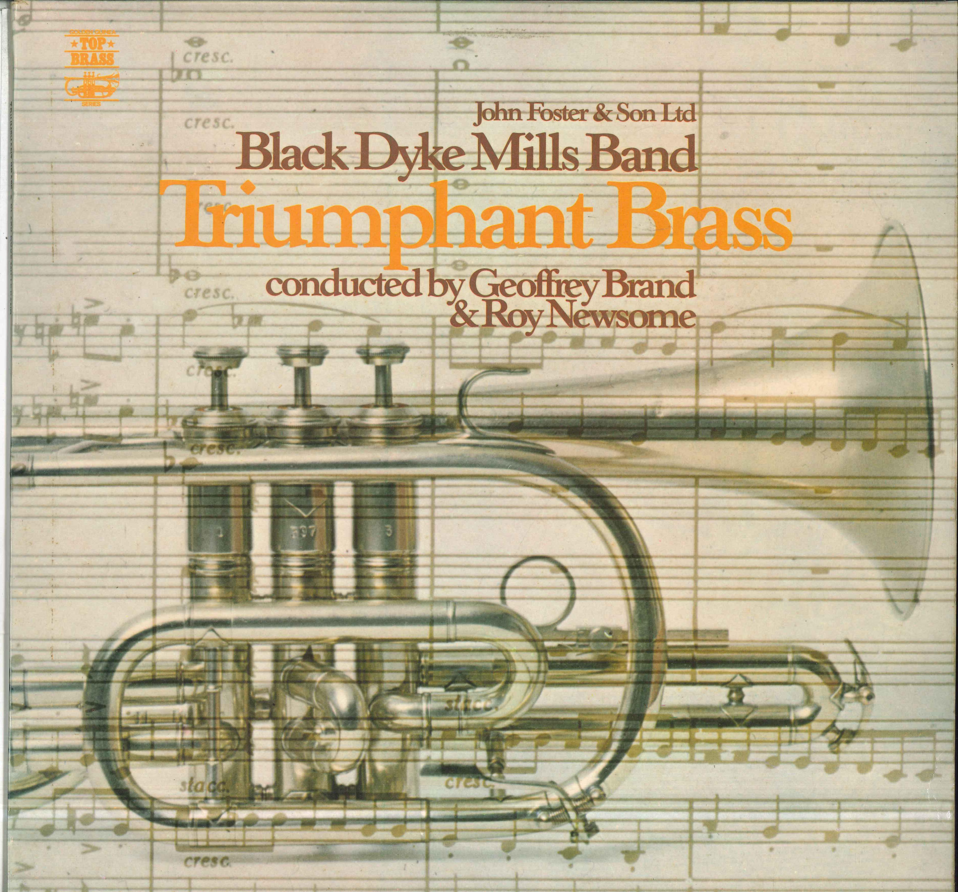 

LP Record BLACK DYKE MILLS BAND Triumphant Brass GSGL10489 PYE GOLDEN GUIN 1972 UK Classical Used