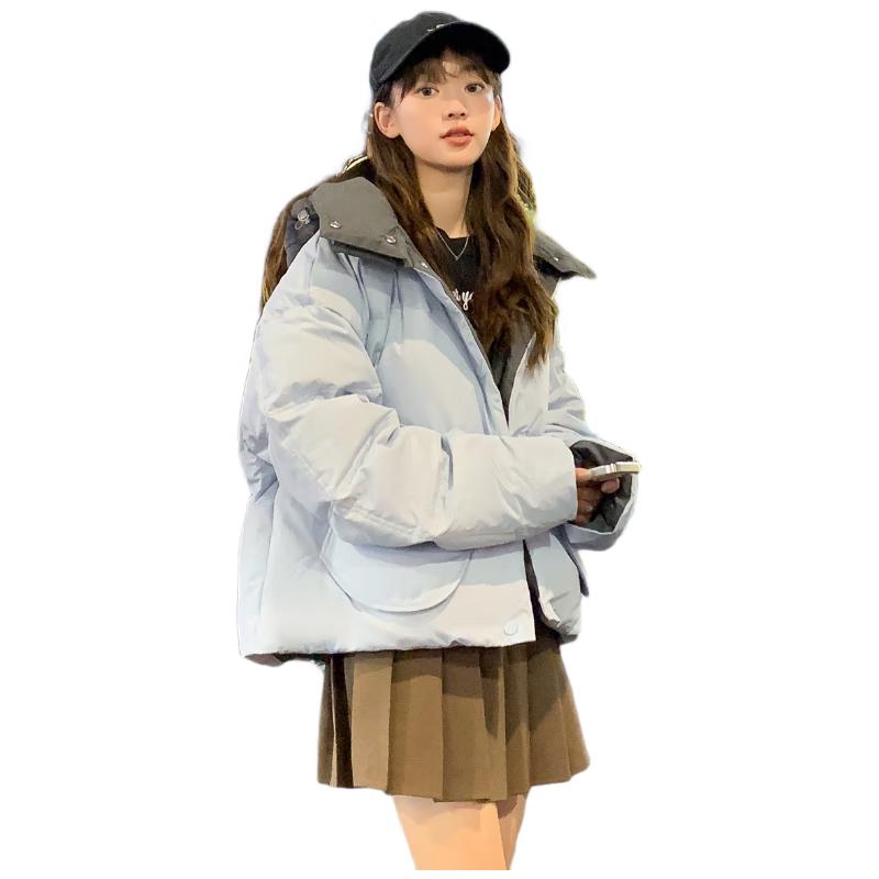

TonLion Women s 2024 Hooded Color-Block Down Jacket M