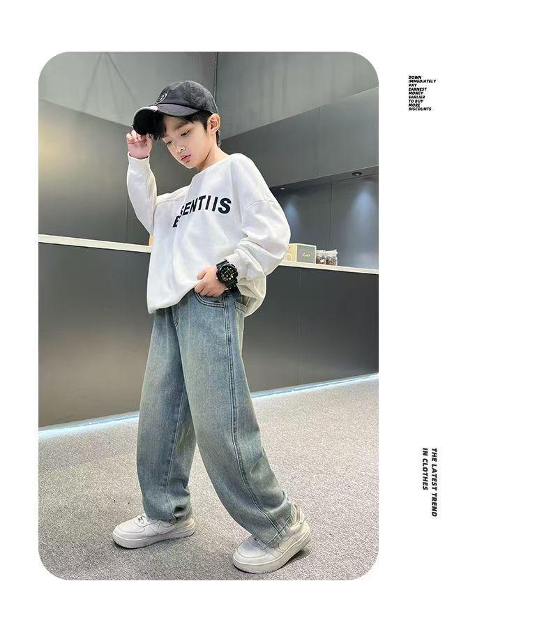 Barnbyxor i denim för pojkar - Vår och Höst - Snygga och Bekväma