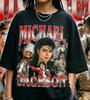 Michael Jackson King Of Pop Vintage Grafisch T-shirt