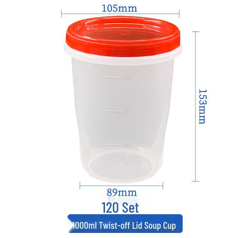 

Handun Disposable Food Containers with Twist Lids