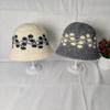 New Jacquard Wool Hat for Women, Warm and Cold In Winter, Small Face, Big Head Circumference, Versatile Knitted Bucket Hat