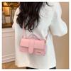 Borsa a Spalla Minimalista in Ecopelle Quadrata alla Moda Borsa a Tracolla per Donna