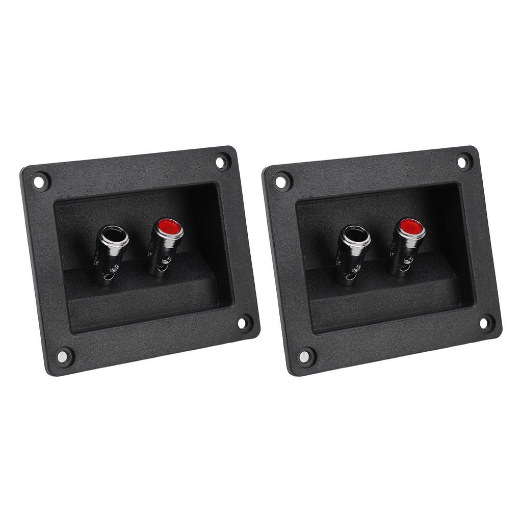2PCS Speaker Box Terminal Subwoofer Box Terminal Cup Spring Loaded Jacks Double Binding Post Speaker Terminal Plates
