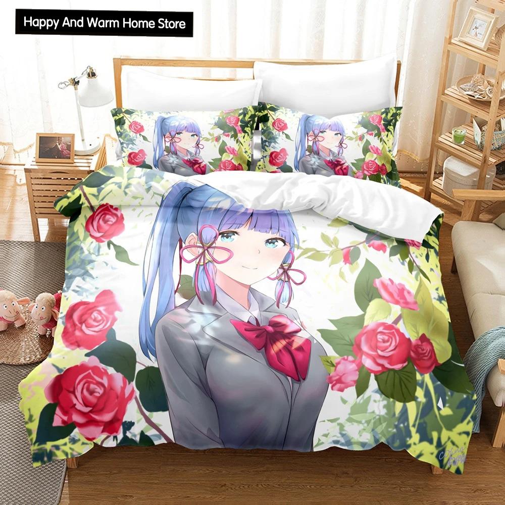 3D Print Cartoon Bedding Set Genshin Impact Game 3d Duvet Cover Set Comforter Bed Linen For Boy Decor Bedclothes