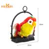 Bright Color Realistic Parrot Plush Toy with Standing Base Recording Learning Talking Parrot Toy Garden Supplies