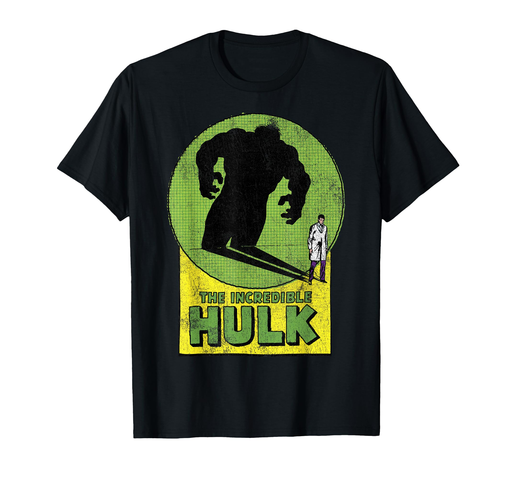 Marvel Hulk Transformation Shadow Graphic T-Shirt