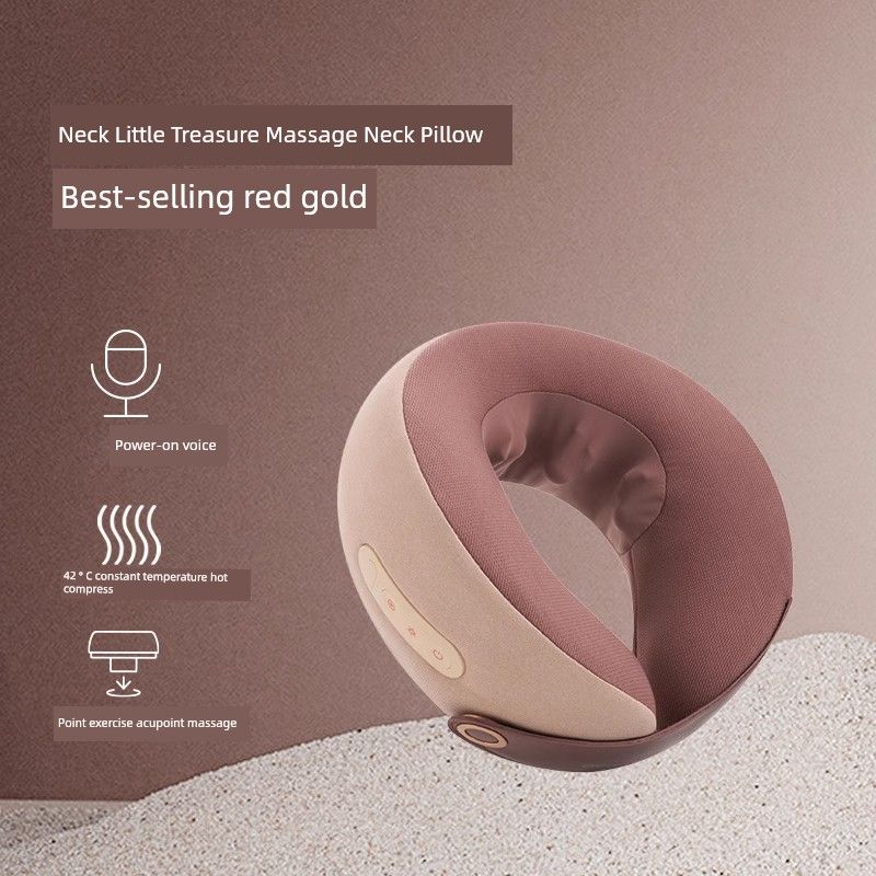 

Breo Hot Compress Neck Massager C2 [Red Light Gold]