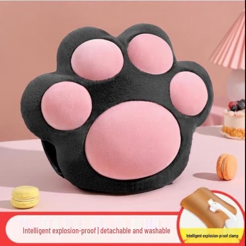 

DUTRIEUXZ Плюшевая грелка для рук с кошачьей лапкой, аккумуляторная Non-Fillable