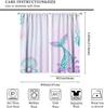 Mermaid Curtains   Mermaid Curtains For Girls Bedroom   Girls Curtains For Bedroom   Mermaid Decor   Cartoon Watercolor Colorful