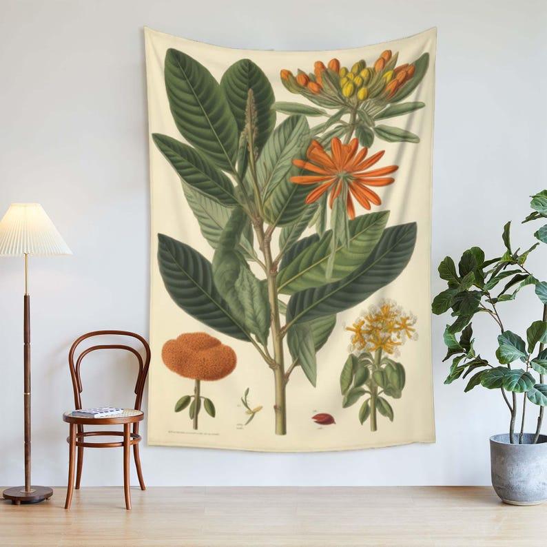 

flowers tapestry 75x100 чорний