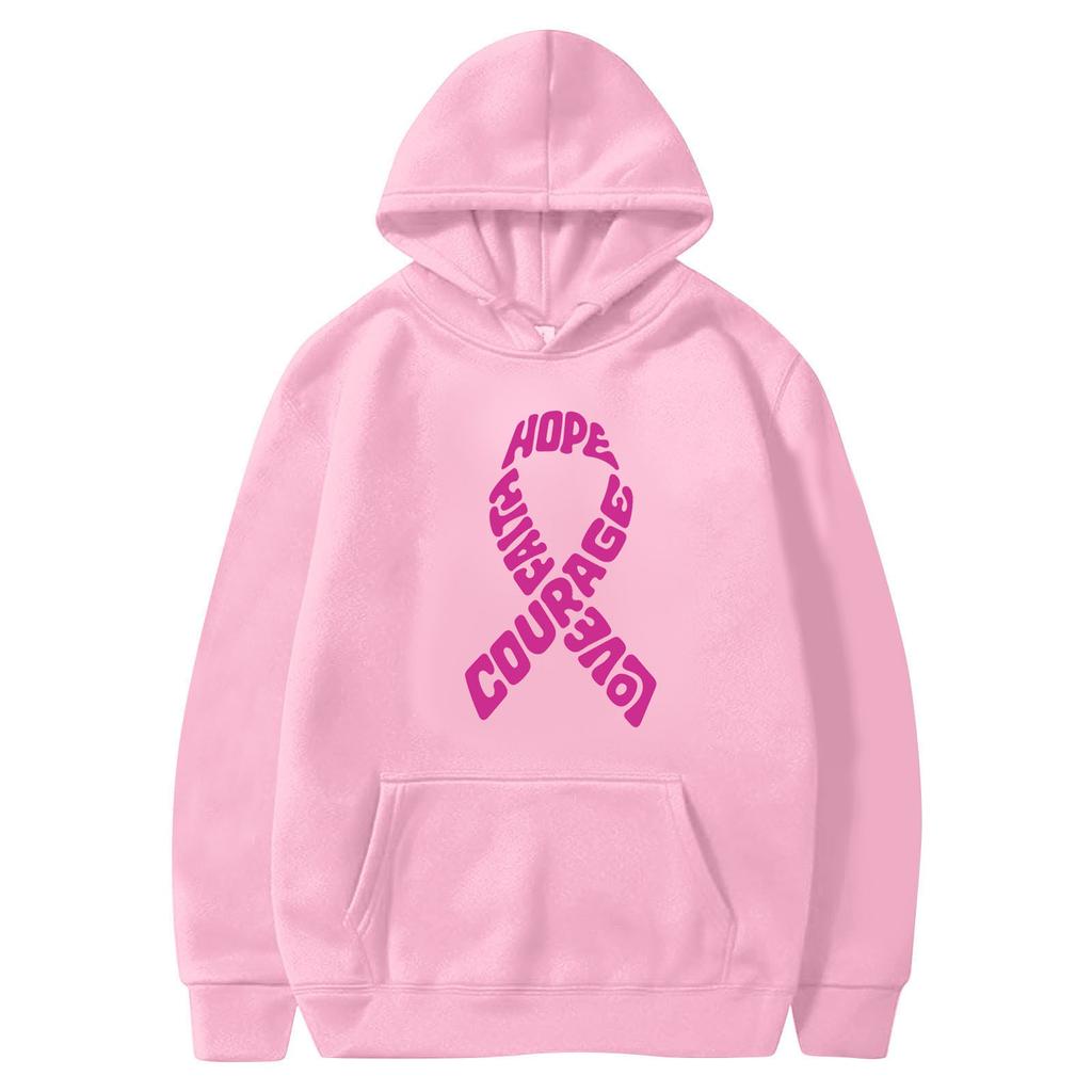 Damen Langarm Kapuzenpullover mit Druck