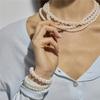 Luxenter Necklace with White Pearl Finished In 18k Fine Gold - Jamel