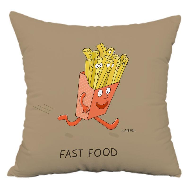 Cartoon Sofa Pillowcase Dormitory Decoration Office Living Room Home Pillowcase