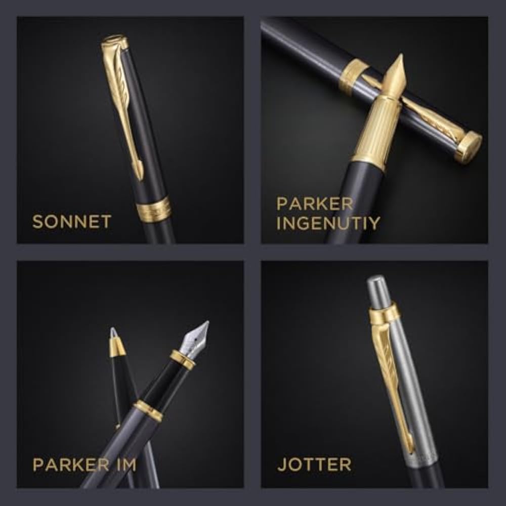 PARKER Parker Fountain Pen IM Gray GT Fine Print Gift Box Gift Present Luxury Regular Imported Pr...
