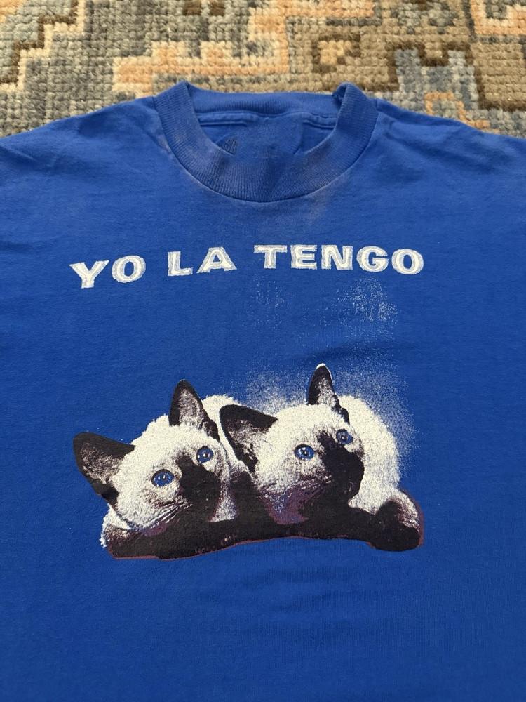 

Yo La Tengo 90s Cat Tour Short Sleeve Blue Unisex T-Shirt L