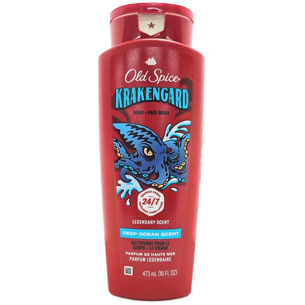 

OLD SPICE BODY WASH KRAKENGARD 16oz473ml Body Wash Body Soap for Men, Kraken Guard Scent [Official Import] [OSS] (with Japanese label)