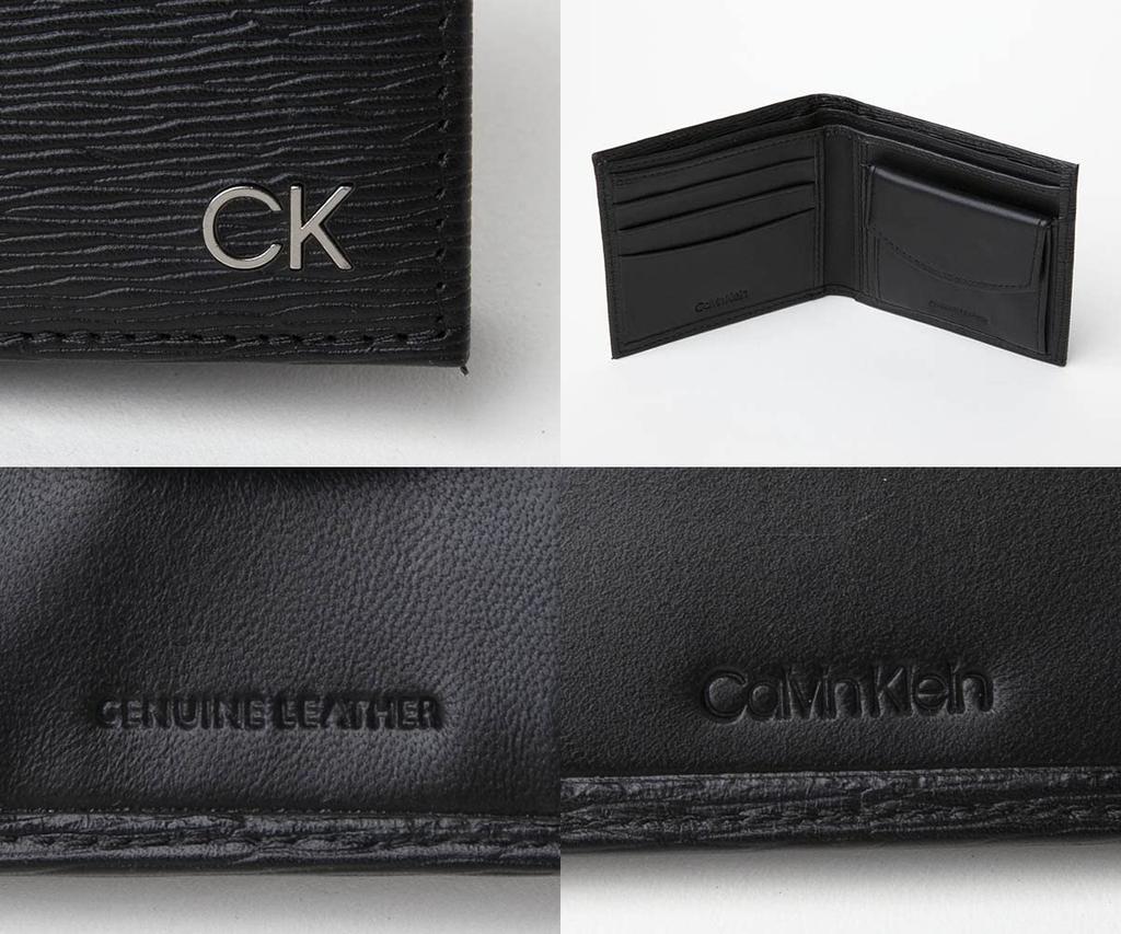 ck wallet with coin ck 31CK130008 BLACK ONE SIZE [Calvin Klein] Bi-fold purse, leather, accessories, business, casual, men's, (001) [Used]