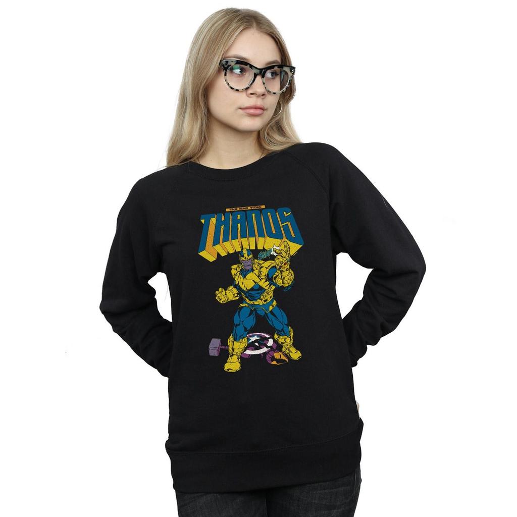 Marvel Womens/Ladies Thanos Mad Titan Snap Sweatshirt