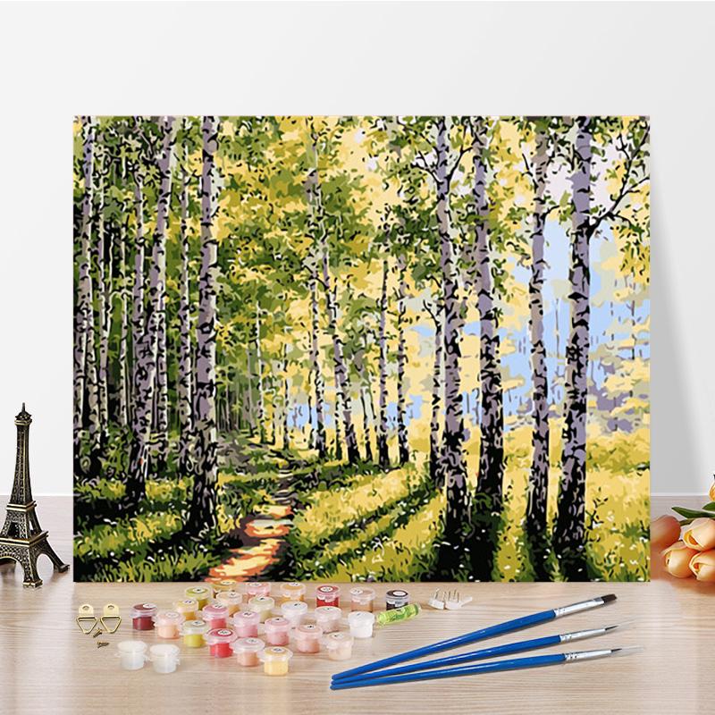 Umění DIY malba podle čísel Diamantová malba čísel malba Digitální olejomalba Domácí dekorace Koníčky Olejomalba