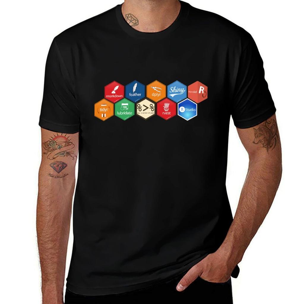 The R/RStudio Universe T-Shirt Big and Tall Solid Color T-Shirt