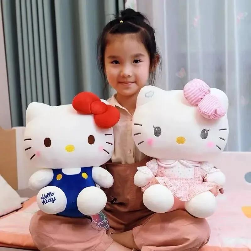 @@@6 style 23-35CM Anime Hello Kitty Stuffed Toys Plushier Soft Pillow Birthday Gifts For Girls Kawaii Hello Kitty Plush Dolls