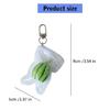 Summer Korean Style Watermelon Keychain Sturdy Alloy Key Ring Cute Phone Charm Gift For Teens