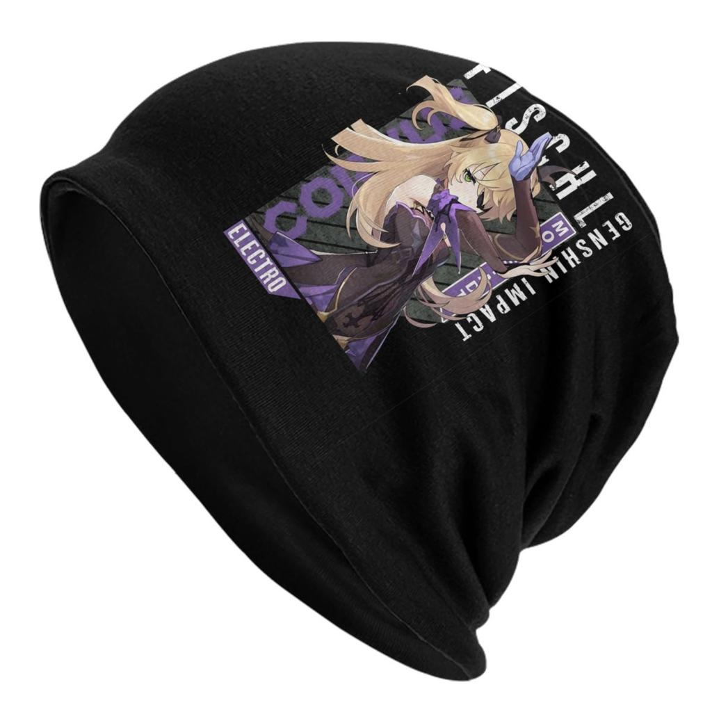 Game Anemo Geo Pyro Hydro Genshin Impact GANYU Bonnet Femme Hip Hop Knit Hat For Winter Warm Cryo Electro Dendro Beanies Caps