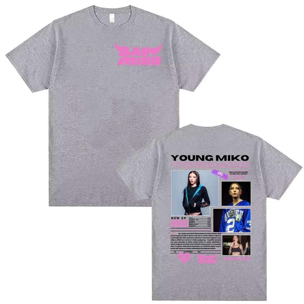 Singer Young Miko Baby Miko Album Tour Cover Tee Shirt Unisex Women Clothing Fashion Aesthetic T Shirts High Quality Casual Tshirt
