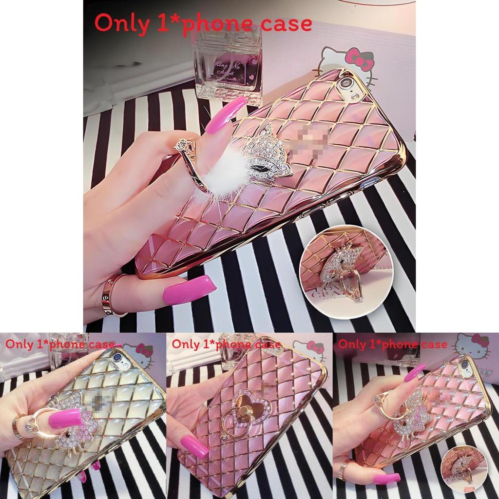 Luxury Luster Mesh Water Drill Diamond Crystal Hard Phone Case For Iphone 5 6 7 Plus