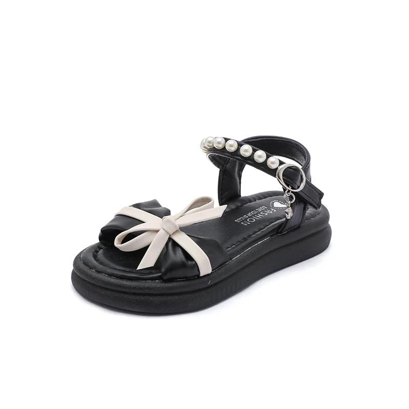 Girls' Shoes Children's Princess Kids Sandals 2025 New Summer Baby Soft Soled Ocean Beach Big Children's Sandals