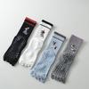 Female Spring and Autumn Sports Pilates Professional Non Slip Fitness Yoga Tube Five Finger Socks