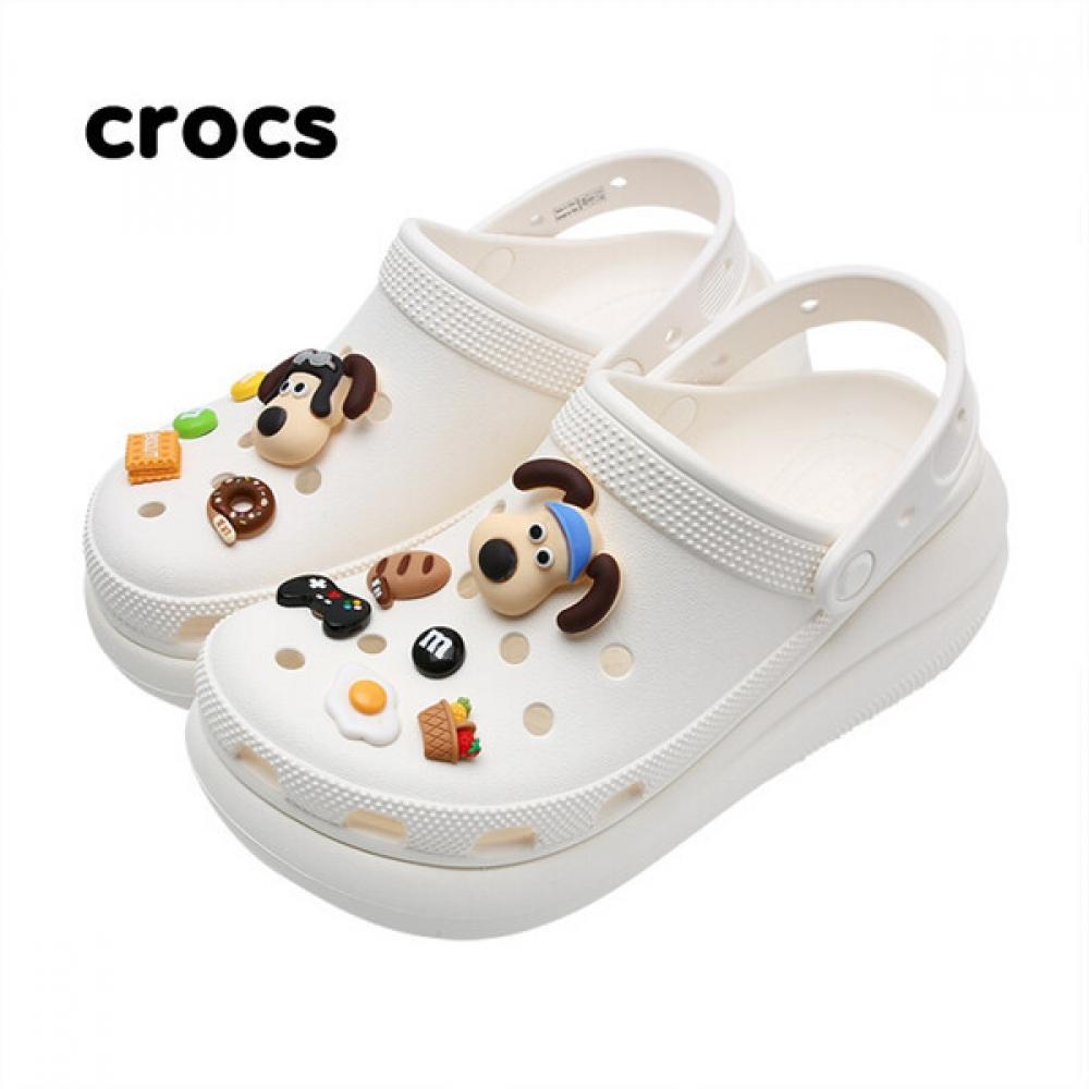 

Crocs Classic Crush Clog White Sandals Aqua Shoes M6W8250