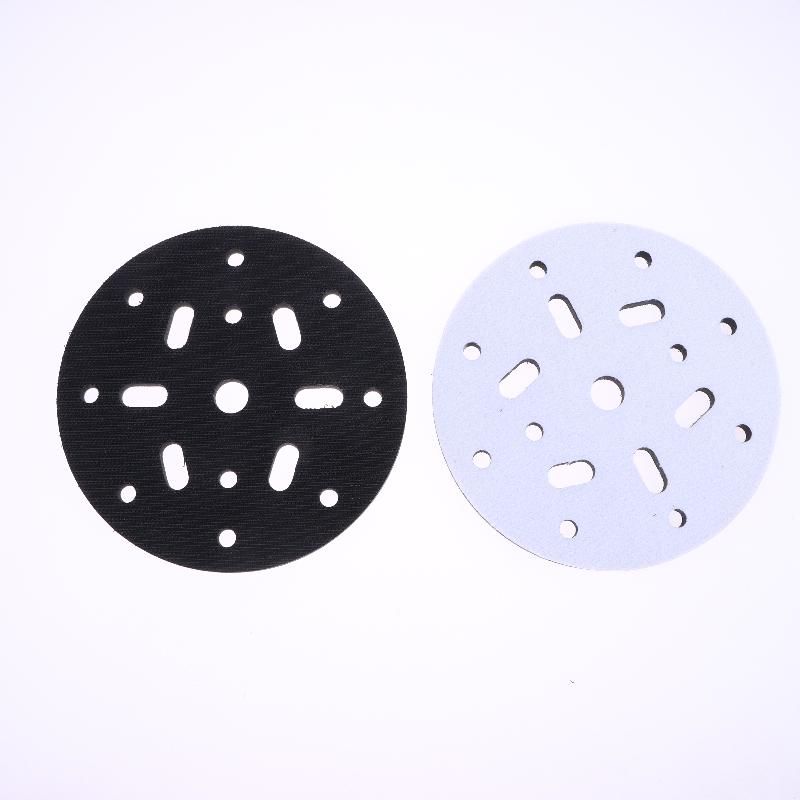 Almohadilla de Interfaz 5 Pulgadas 6 Agujeros Velcro Esponja Suave Almohadilla Amortiguadora Para Disco de Lijado Almohadillas para Lijadora Orbital