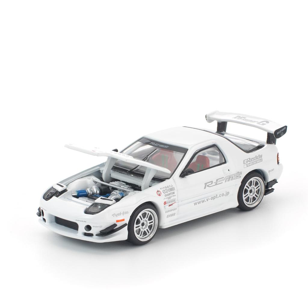 Genesis Company POP RACE 1/64 Mazda RX-7 (FC3S) RE Amemiya - White - Finished Model PR640260