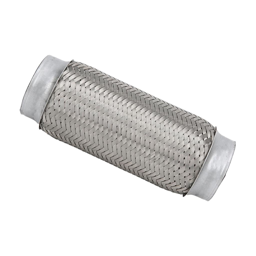 2.5x8in Exhaust Flex Pipe Stainless Steel Braid Flexible Joint Coupling Tube Universal for Car