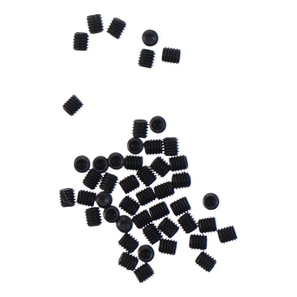 50pcs Countersunk Black Hex Socket Set Carbon Steel M3x3mm Grub Screws 12.9 Grade Positioning Screws