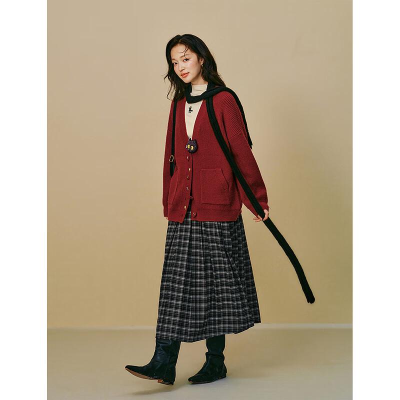 INMAN 2025 Winter Mirei Kollaboration Katze Strickjacke Pullover