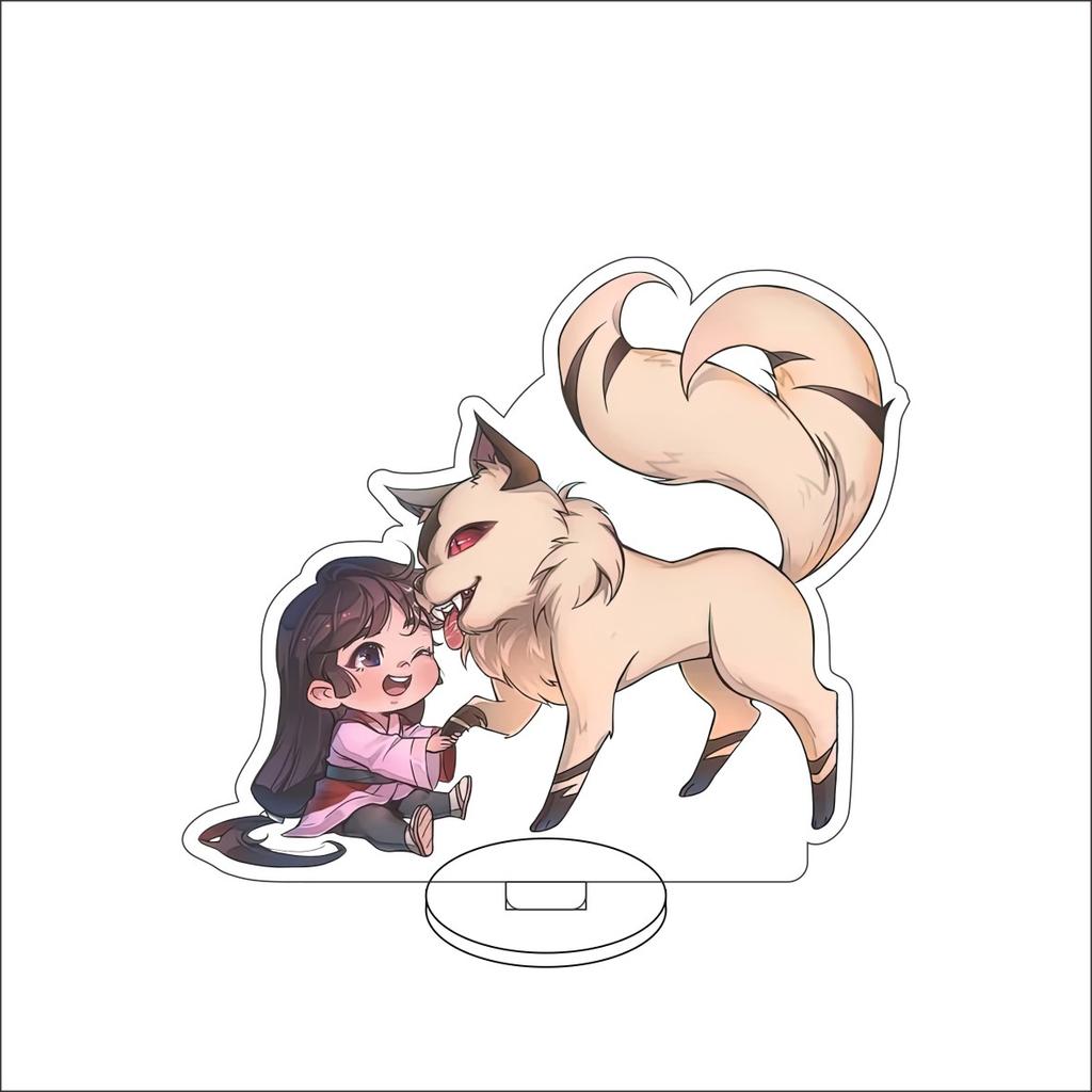 10CM Anime Inuyasha Figure Stand Model Inuyasha/Higurashi Kagome/Miroku/KiraraSesshoumar Cute Desk Decor Standing Sign Gifts